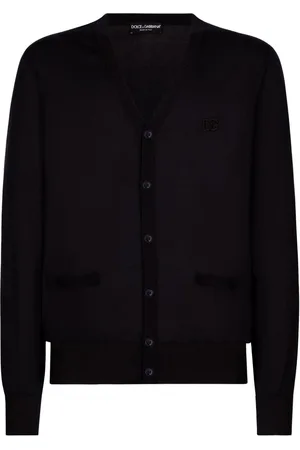 Dolce & Gabbana Logo-embroidered silk cardigan