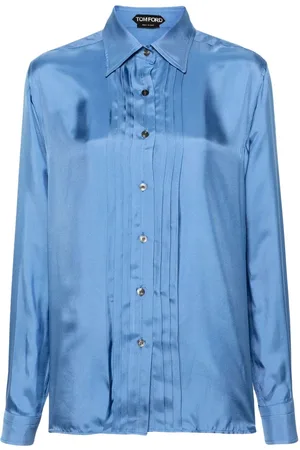 Tom Ford Pleated satin shirt