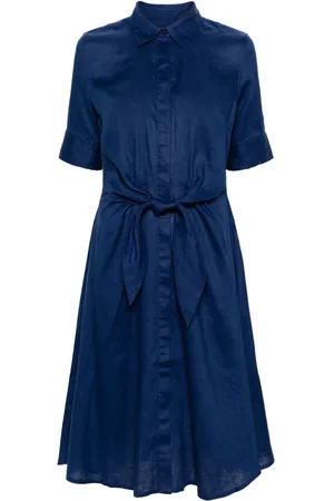 Ralph Lauren Wakana linen midi shirt dress