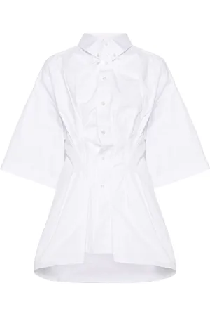 Maison Margiela Creased poplin fitted shirt
