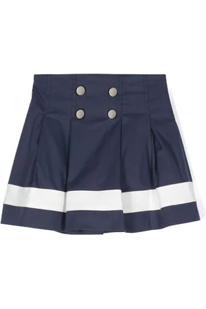 MONNALISA Striped high-waist skirt
