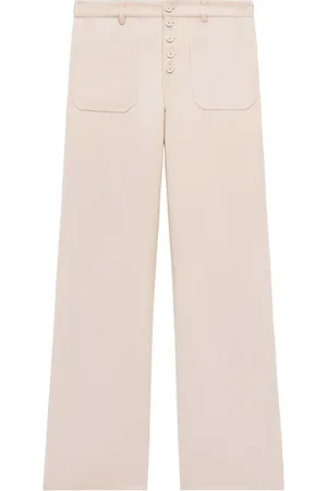 Courrèges Button-front wide-leg trousers