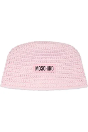 Moschino Logo-appliqué woven hat