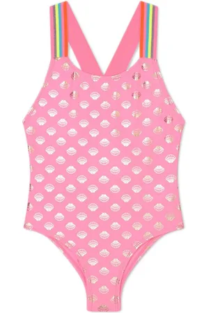 Billieblush Shell-print swimsuit