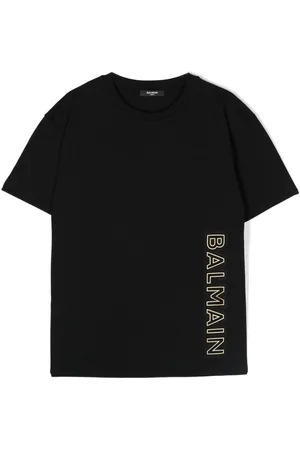 Balmain Logo-embossed cotton T-shirt