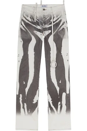 The Attico Abstract-print jeans