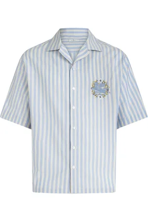 Etro Logo-embroidered cotton shirt