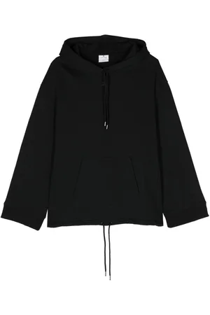 Courrèges Logo-patch cotton hoodie