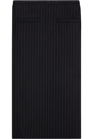 Courrèges Heritage pinstripe long skirt