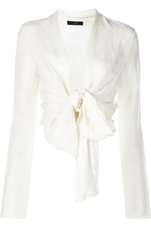 Voz V-neck wrap blouse