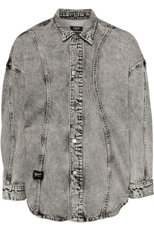 FIVE CM Washed denim shirt