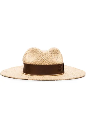 Ruslan Baginskiy Chain-embellished Fedora straw hat
