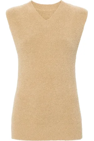Totême V-neck terry-cloth vest