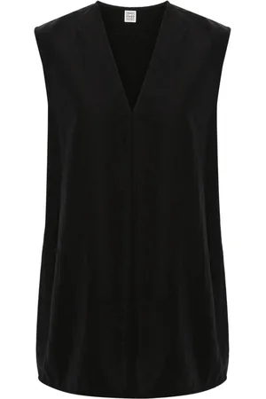 Totême V-neck long-length vest