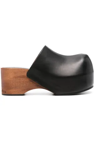 Acne Studios Wooden-platform clogs
