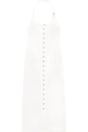Courrèges Halterneck denim dress