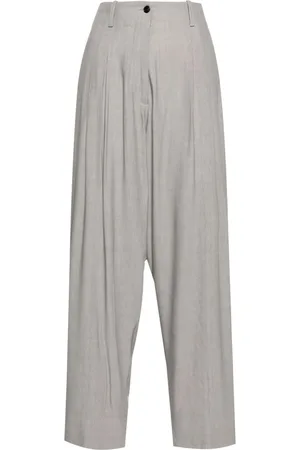 Quira Pleat-detail wide-leg trousers