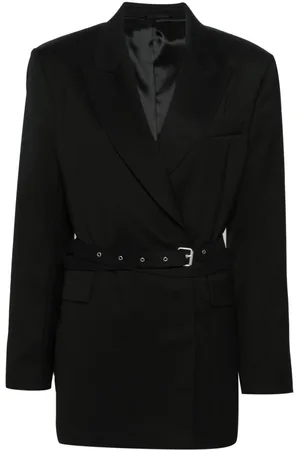 Acne Studios Double-breasted herringbone blazer