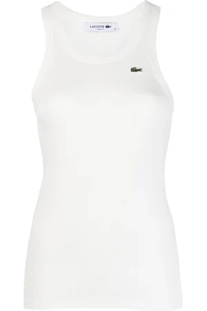 Lacoste Logo-appliqué knitted tank top