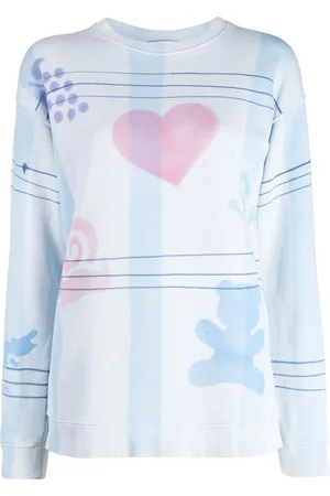 Collina Strada Graphic-print cotton sweatshirt