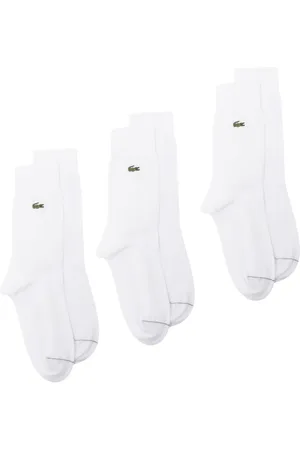 Lacoste Logo-embroidered socks (pack of three)