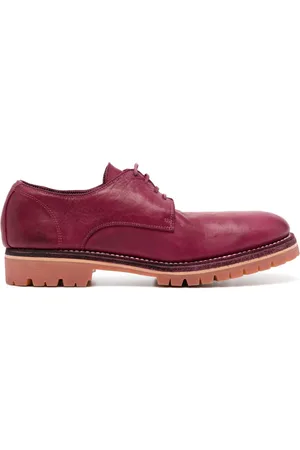 GUIDI Horse-leather Derby shoes