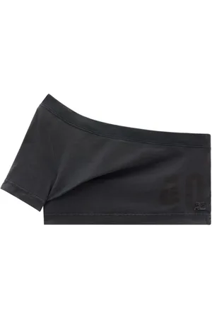 Courrèges Tuba one-shoulder crop top