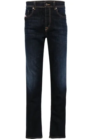 Diesel D-Finitive 009zs mid-rise straight-leg jeans