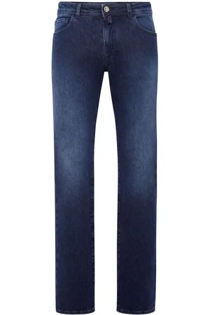 BILLIONAIRE Logo-appliqué straight-leg jeans