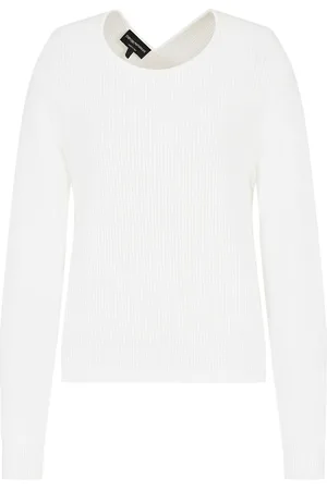 Emporio Armani Cut-out ribbed-knit jumper