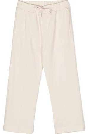 Paolo Pecora Logo-printed poplin trousers