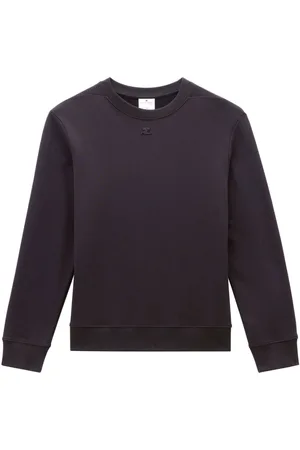 Courrèges Logo-embroidered fleece sweatshirt
