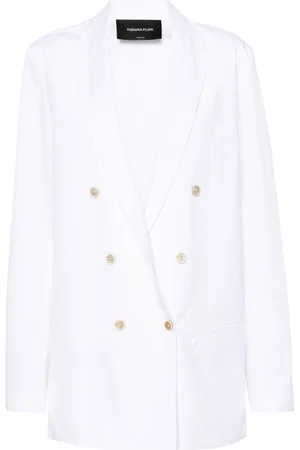 Fabiana Filippi Double-breasted cotton blazer