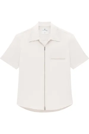 Courrèges Zip-up twill shirt