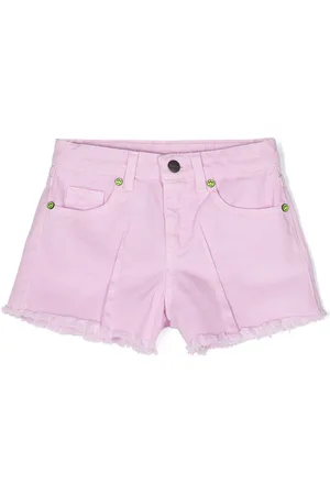 BARROW Pleat-detail denim shorts