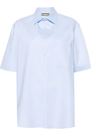 DARKPARK Straight-point collar cotton shirt
