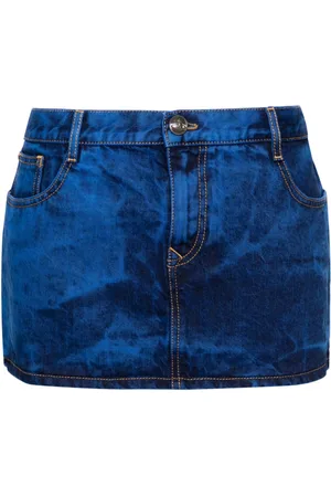 Vivienne Westwood Tie-dye denim miniskirt