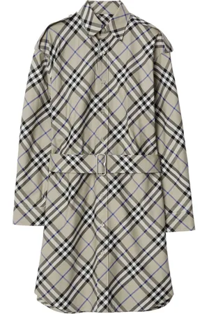 Burberry Vintage Check-print cotton shirt dress