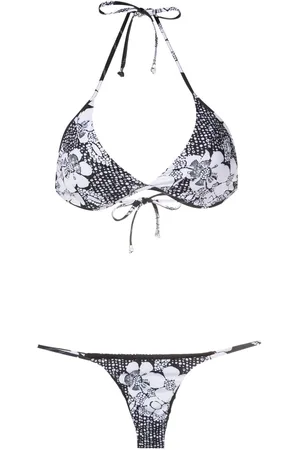 AMIR SLAMA Floral-print bikini set
