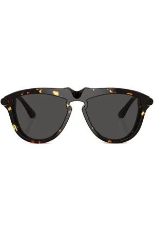 Burberry Tortoiseshell-effect round-frame sunglasses