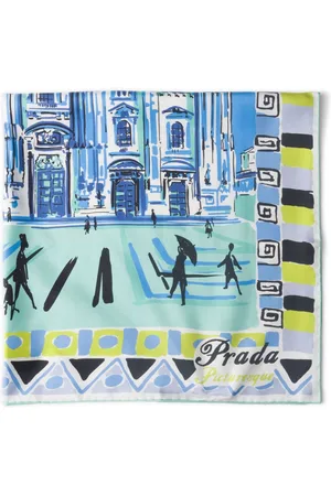 Prada Pittoresque 90 Milan-print foulard