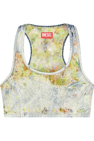 Diesel De-Detop-Fse devoré crop top