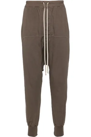 Rick Owens Prisoner cotton track pants