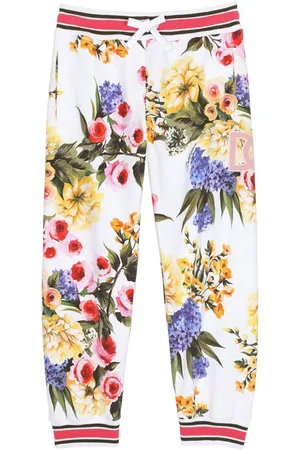 Dolce & Gabbana Floral-print cotton track pants