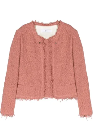 IRO Shavani fringed-edge knitted jacket