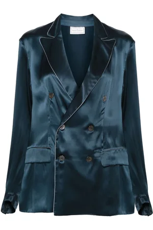 PIERRE-LOUIS MASCIA Double-breasted silk blazer