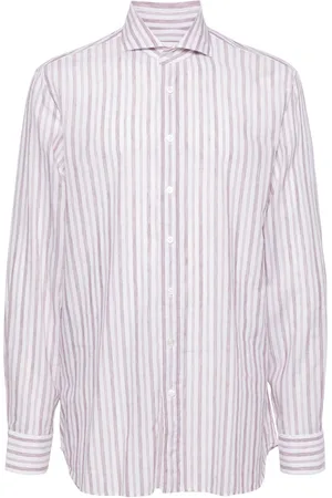 LARDINI Striped button-up shirt