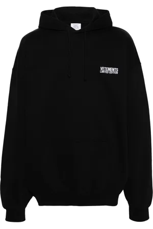 Vetements Logo-embroidered hoodie