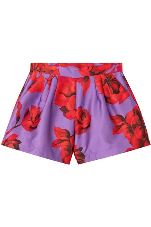 AZ FACTORY Hibiscus floral-print shorts