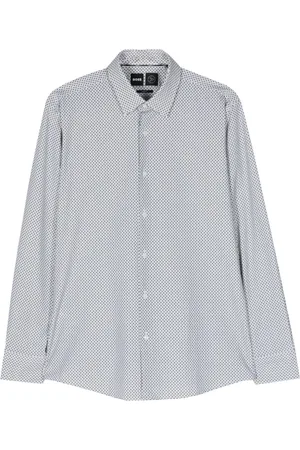 HUGO BOSS Geometric-print shirt